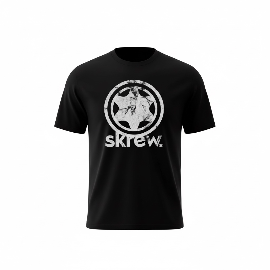 black skrew. tee